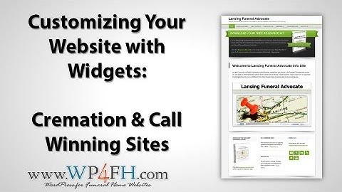 Selecting Widgets for Your WordPress Cremation or Call Winning Funeral Home Website