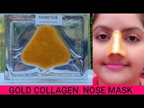 Mond'sub gold collagen nose mask review & demo | RARA | golden nose mask | nose skincare