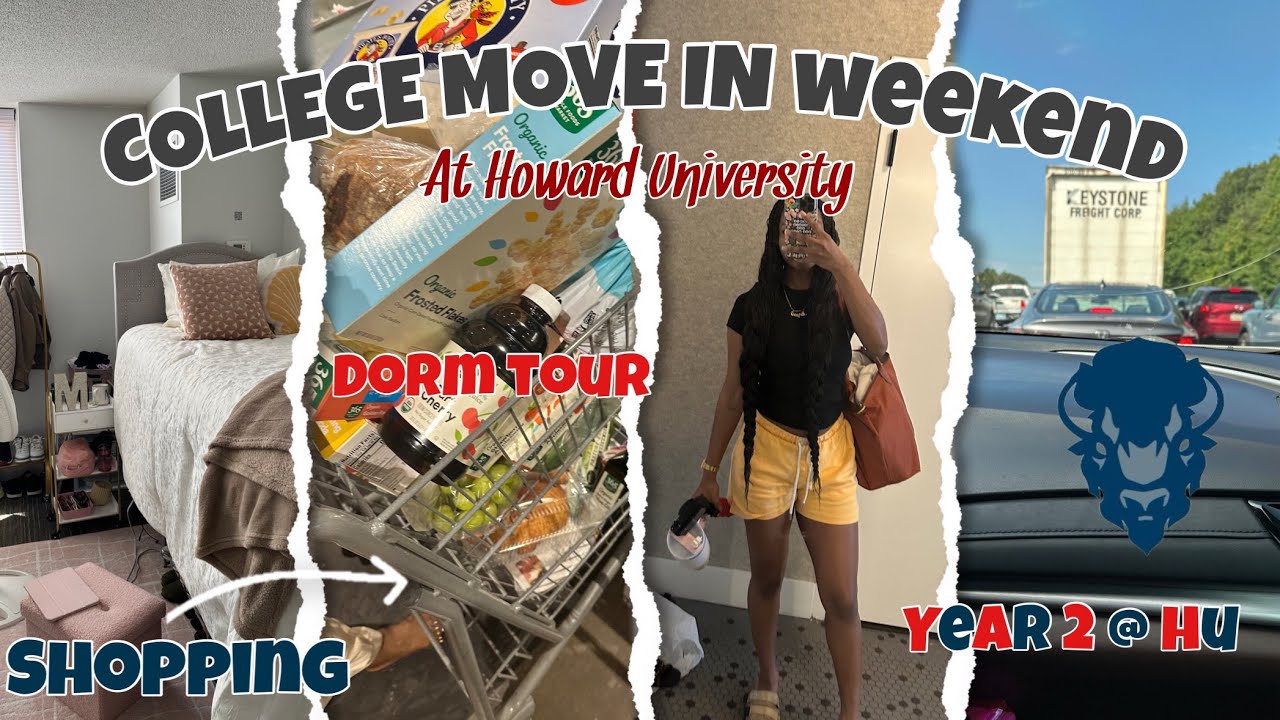 MOVE IN WEEKEND @ HOWARD UNI 2025 | shopping, dorm tour, etc. 