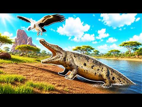 I Found the most UNSTOPPABLE Crocodile In Roblox Savannah life