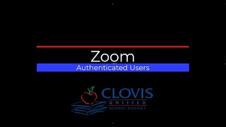 Zoom Authenticated Users