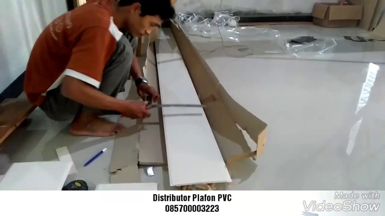 Cara Memotong Dan Memasang Plafon PVC YouTube