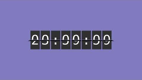 Flap Clock simulation (BBC BASIC)