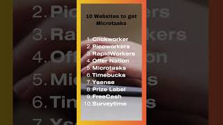 10  Less-known Websites to Get Microtasks #makemoneyonline #microtasks #microjobs #onlinejobs