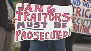 Dozens attend Houston rally one year after Jan. 6 Capitol riot