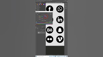 Turn Black Icons into anycolor in Adobe Photoshop #shorts