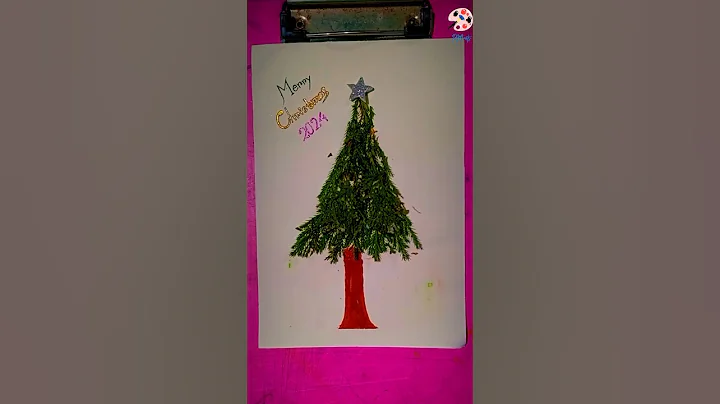 Easy Christmas tree art 2024।।#merrychristmas #christmas #christmastree