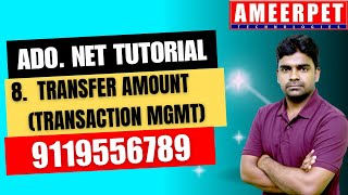 ADO .NET | Transaction Management Commit and Rollback | Ameerpet Technologies | By Srinivas
