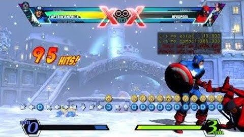 UMvC3 Cap America triple super tod combo concept ft missiles & drones