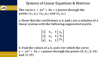 Linear Systems: No Solution, Exactly One Solution or Infinitely Many Solutions - Example 8
