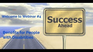 Webinar: Benefits for People with Disabilities