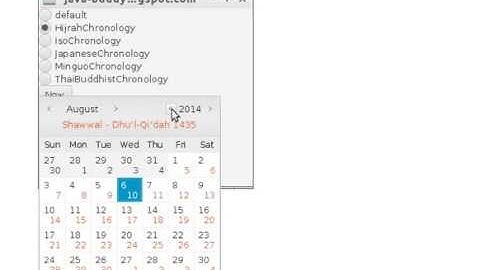 DataPicker.setChronology(), set calendar system for DatePicker