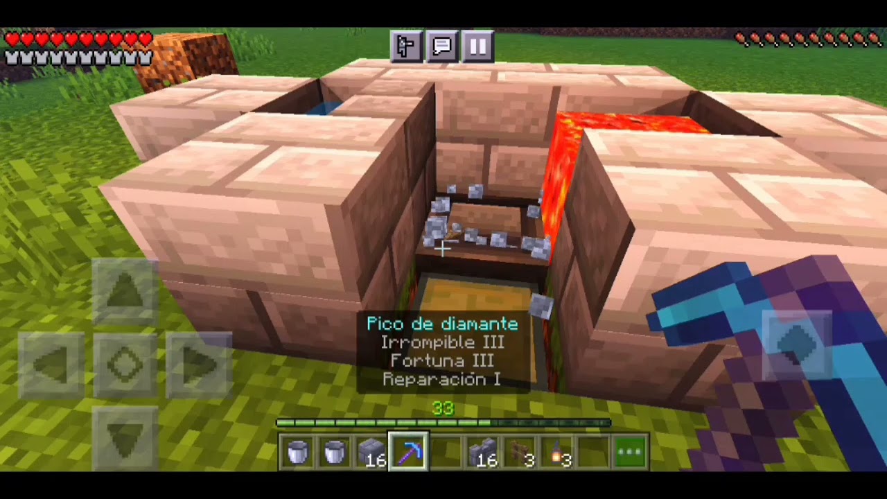 como hacer una granja de piedras en Minecraft - YouTube