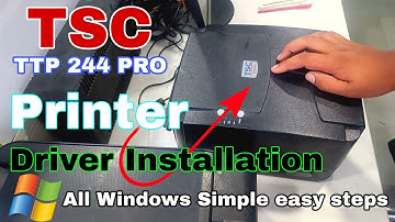 tsc ttp 244 pro printer driver install | How to install or Download TSC TTP 244 pro printer driver
