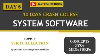SYSTEM SOFTWARE | 10 DAYS CRASH COURSE | DAY 6 - Virtualization screenshot 1