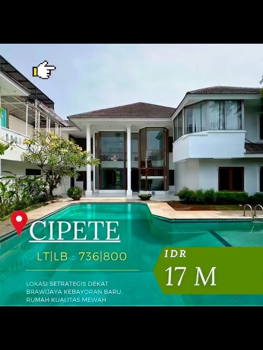 CIPETE - JakSel, masuk kec. Kebayoran baru|Cocok utk hunian/Kantor|Jalan lebar|rumah dijual|⬇️
