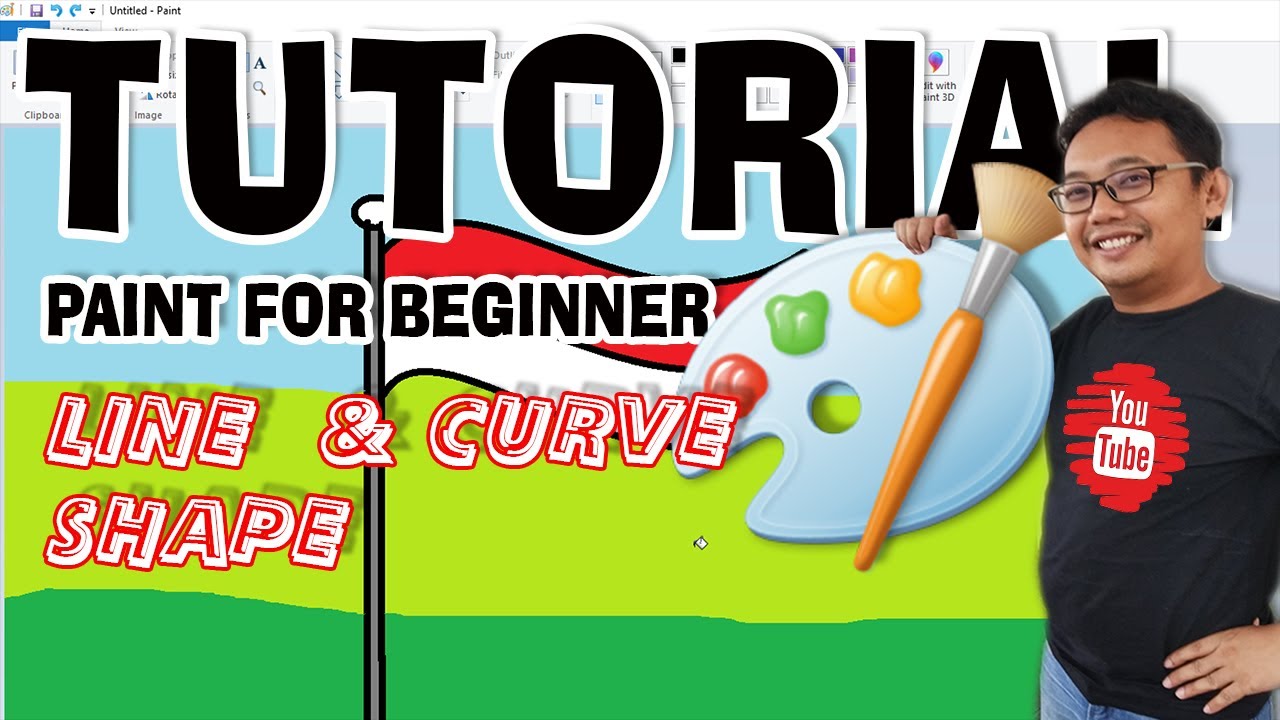 Tutorial Paint Line and Curve Shape - YouTube