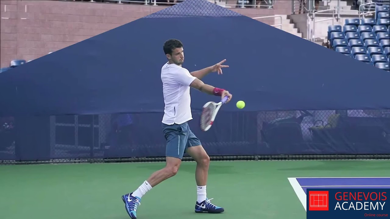 Tennis forehand : racket translation through the contact zone and wrist ...