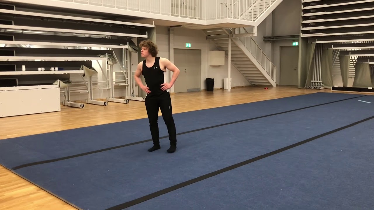 Video til uttak for landslaget Troppsgymnastikk 2020 Didrik Wilkens