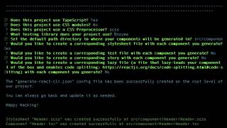 Generate templates (generate-react-cli) with Create-React-App (CRA) TypeScript project