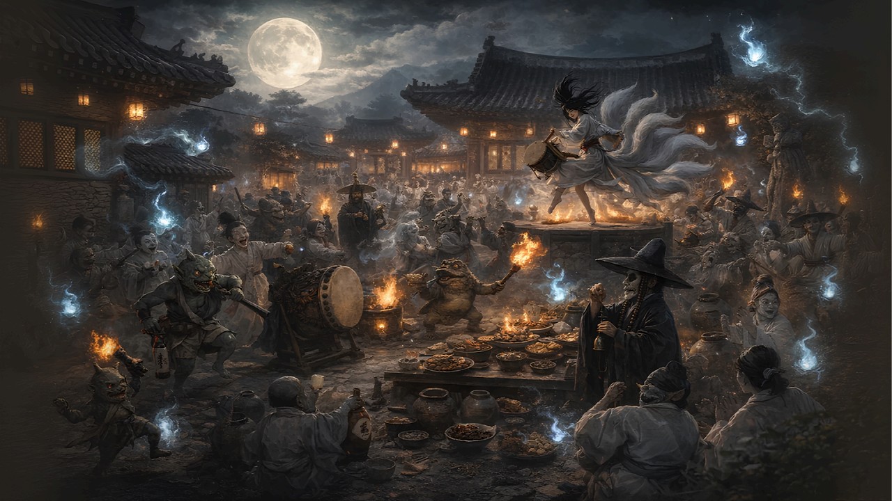 (♬) 기기괴괴 민속촌의 밤