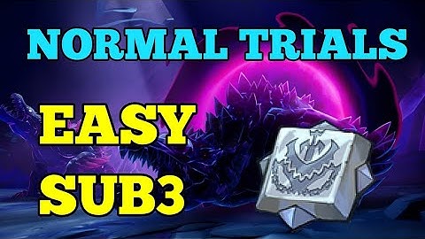 Dauntless Normal Trials -- EASY SUB3 Umbral Nayzaga! Chain Blades Build!