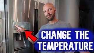 How to CHANGE THE TEMPERATURE in SAMSUNG Refrigerator