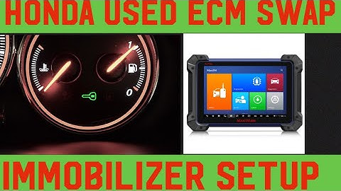 HONDA ECM SWAP & IMMO SETUP