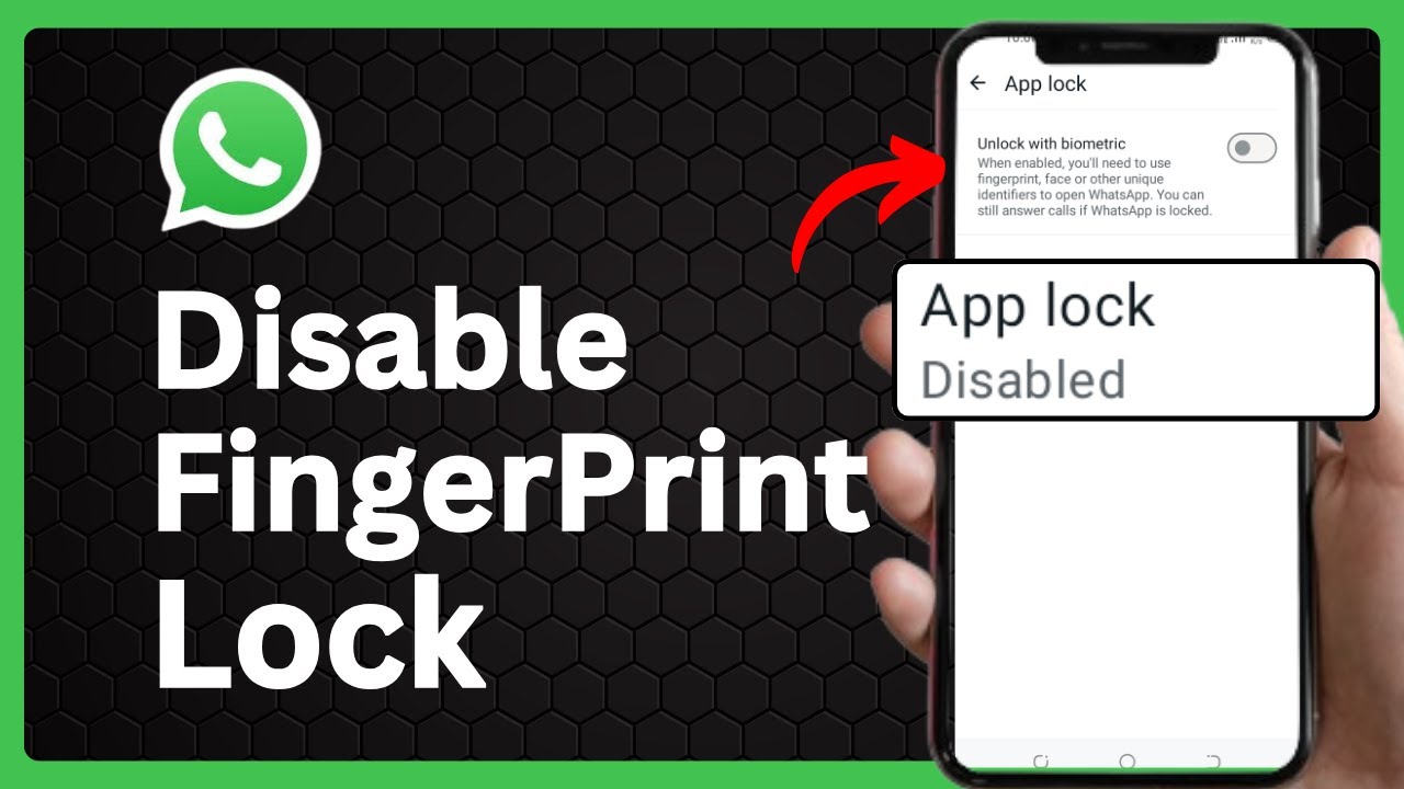 How To Disable WhatsApp Fingerprint Unlock || Gentleman Solutions