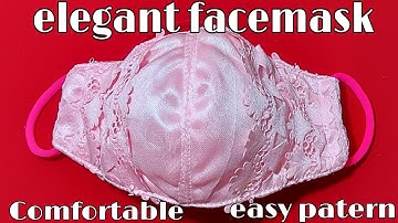 Elegant facemask ,DIY,Comfortable and breathable facemask,super easy patern,tipid tips,facemask