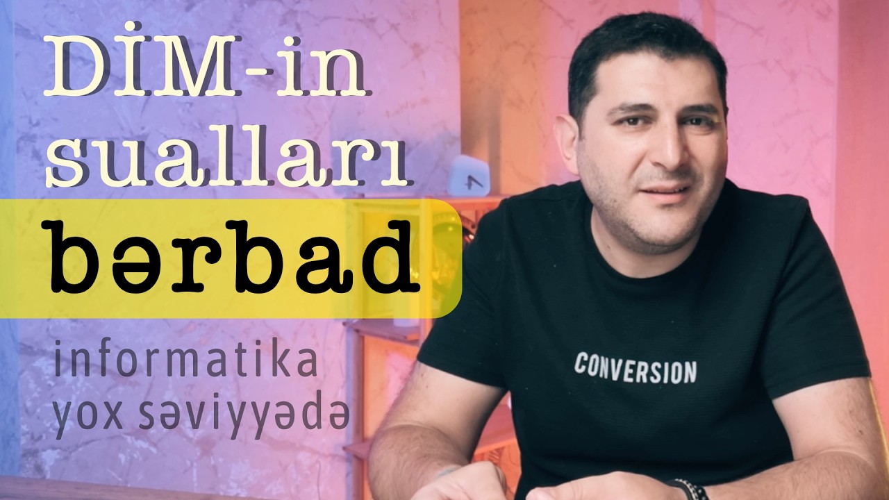 DİM imtahan sualları bərbad | dim informatika fənni nəticələri balları çox az olacaq  #kody_az?>