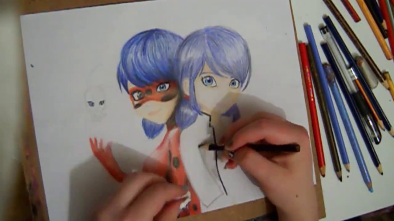 How to draw Miraculous Ladybug/Marinette Step by Step SpeedDrawing