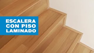 ¿Cómo revestir una escalera con piso laminado?