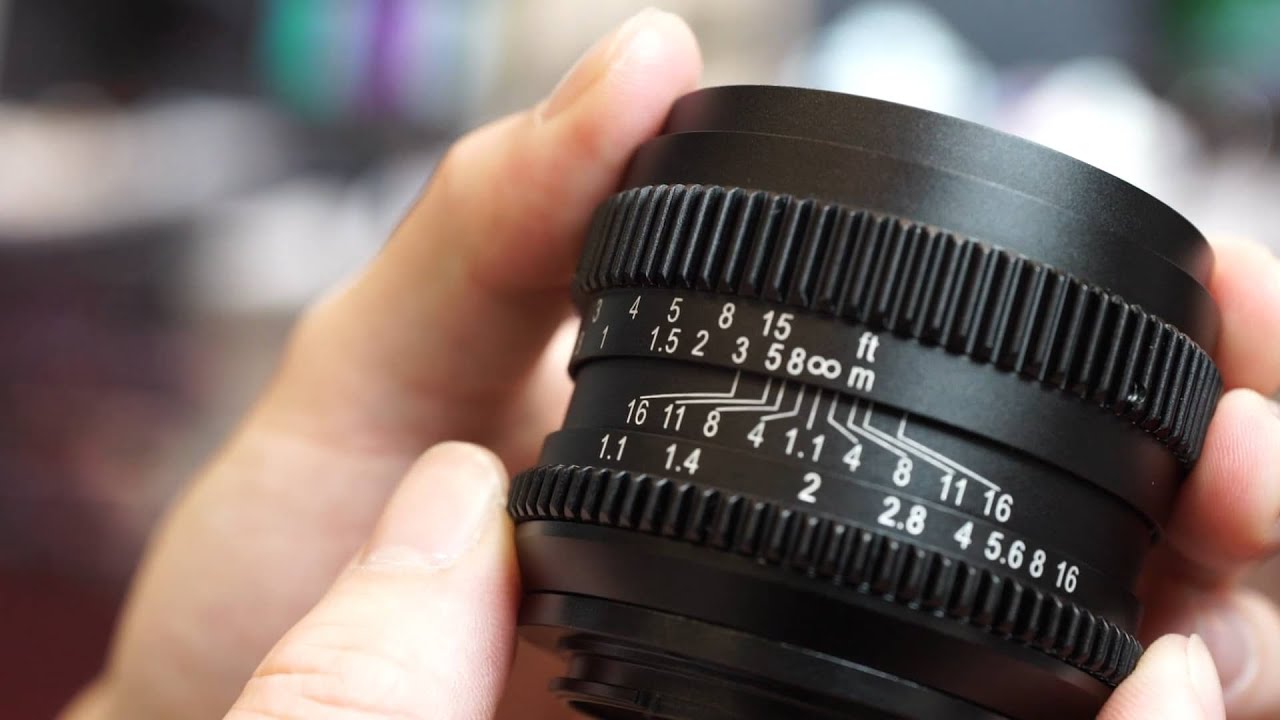 SLR Magic 50mm f1.1 full frame E mount lens - YouTube