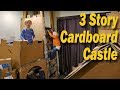 3 Story Cardboard Castle with draw bridge!!!!