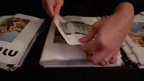 ASMR || Putting Papers into Sheet Protectors || Sleep and Relaxation || No Talking