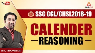 SSC CGL/CHSL 2018-19 | Calender | Reasoning | R.N Thakur  Sir