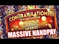 Buffalo gold jackpot  high limit slot machine play leads to huge handpay