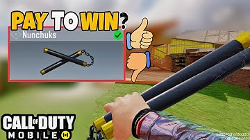 PAY-TO-WIN NUNCHUCKS🤔?? IS HERE😍 | COD MOBILE | nunchucks codm | nunchucks cod mobile