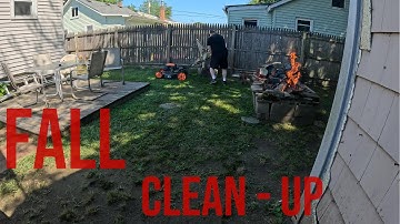 Fall Clean up - Getting Outside projects done b4 winter