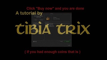 TibiaTutorial 7 -  How to buy premium time ingame