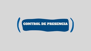 CONTROL DE PRESENCIA 4: Registro Horario (Personal)
