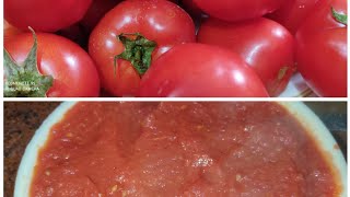 طريقة عمل صلصة الطماطم لتخزين