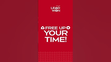 The Work-Life Balance - Lead Won #worklifebalance #timemanagement