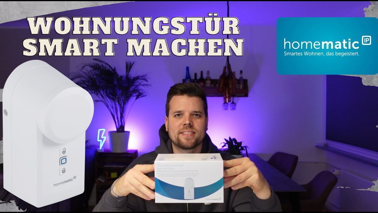 Homematic IP Smart Home Set Türschloss, Access Point + Türschlossantrieb, Smart Home Systeme