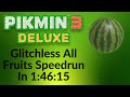 Pikmin 3 deluxe  glitchless all fruit speedrun in 14615 10 days