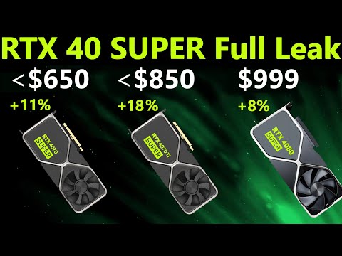 RTX 4080 & 4070 Ti SUPER Full Leak: Pricing, Performance, Release Date