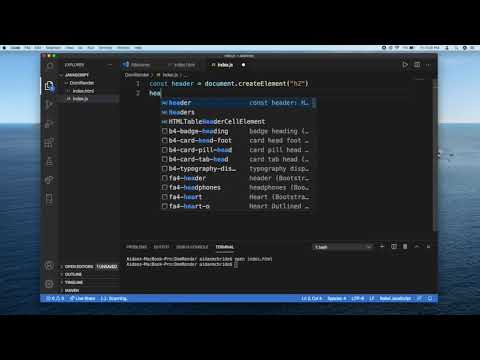 Rendering Objects to the DOM
