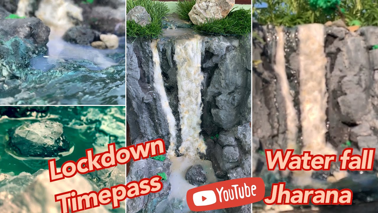 How to make waterfall diy YouTube