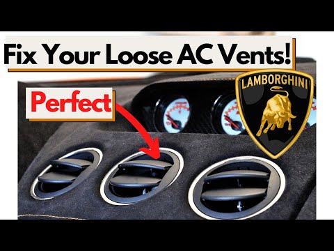 How To Fix The Vents On Your Lamborghini Gallardo For Pennies | Loose HVAC Air Conditioning Vents